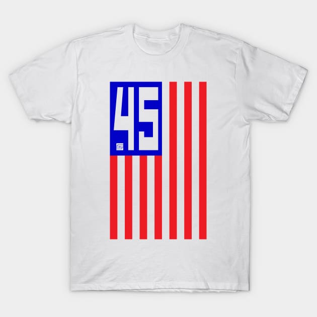 Support 45 Flag (Vert) T-Shirt by SEspider